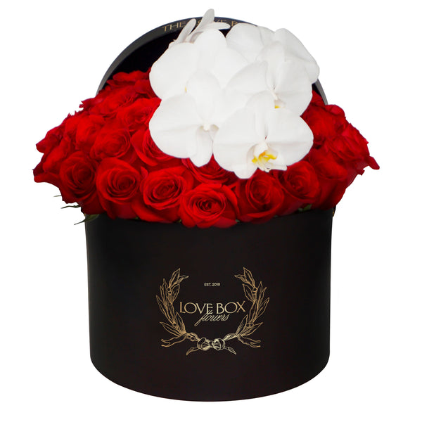 Roses & Orchid Branch in Large Box