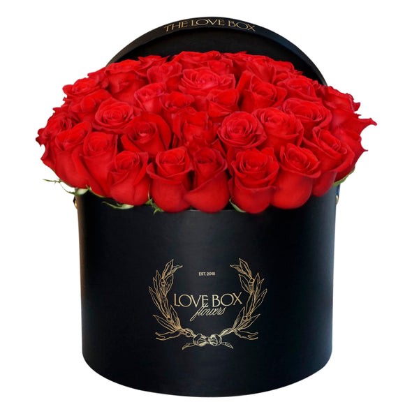 Classic Red Roses in Large Box