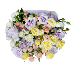 Miniature Roses in Medium Box - The Love Box Flowers