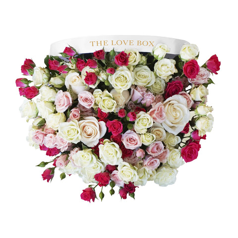 Miniature Rose Arrangement in Large Box