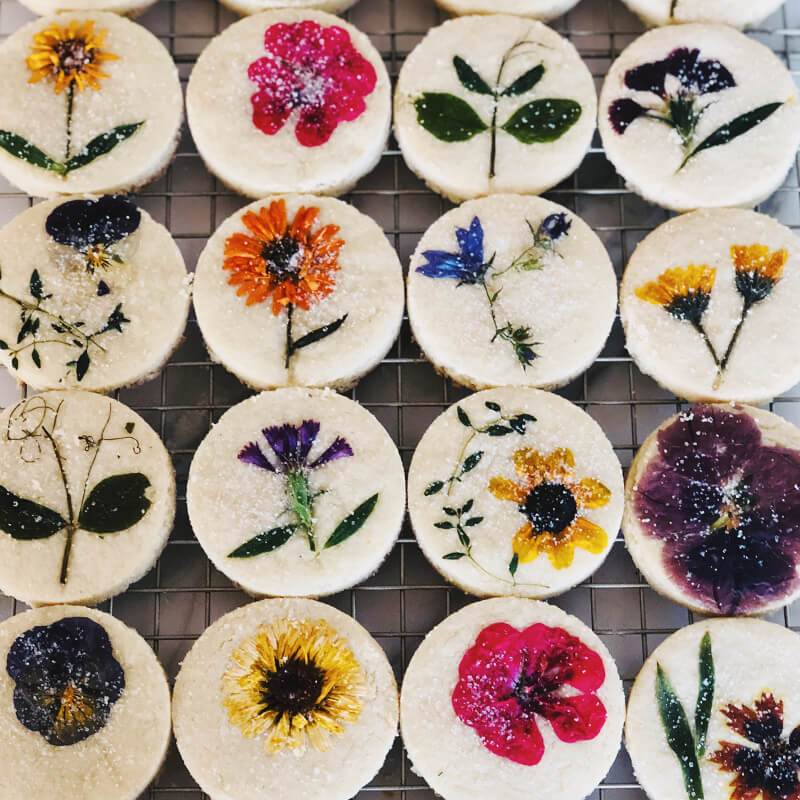Las Vegas Florist | Flower Pressed Shortbread Cookies (1 dozen) – The ...